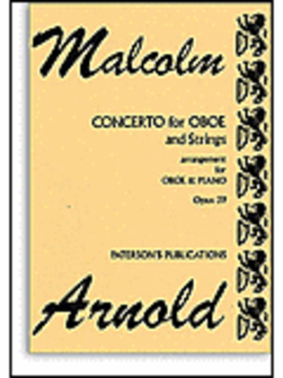 Book cover for Malcolm Arnold: Concerto For Oboe And Strings Op.39 (Oboe/Piano)