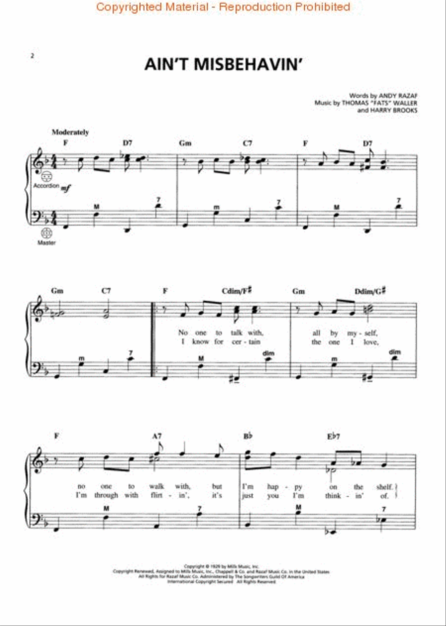 All-Time Favorites for Accordion Accordion scores gallery preview page 2