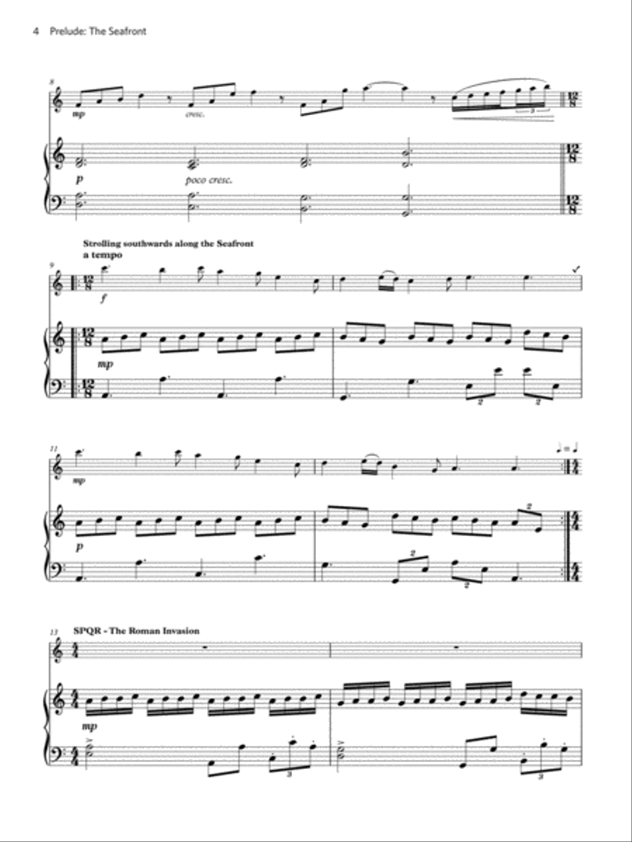 Prelude: The Seafront (Grade 5 List B10 from the ABRSM Treble Recorder syllabus from 2022) Alto Recorder scores gallery preview page 4