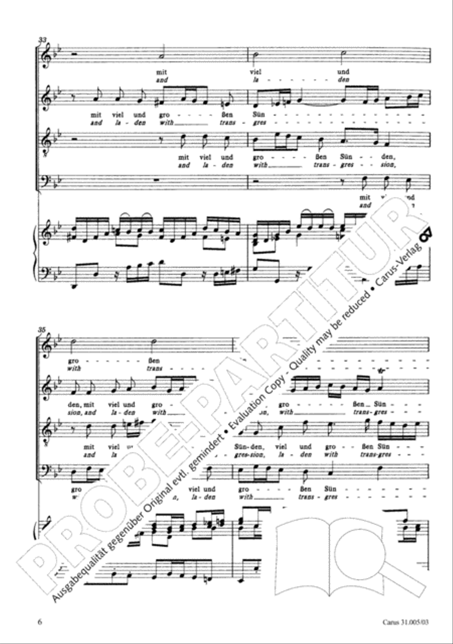 O where shall I now go (Wo soll ich fliehen hin) 4-Part scores gallery preview page 7