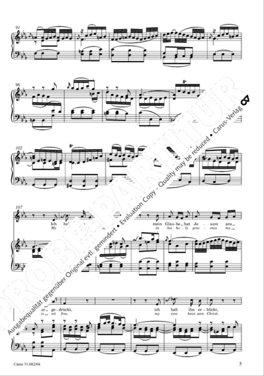 I have enough (Ich habe genung) Mezzo-Soprano Voice scores gallery preview page 6