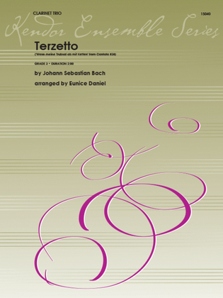 Book cover for Terzetto ('Wenn meine Trubsal als mit Ketten' from Cantata #38)