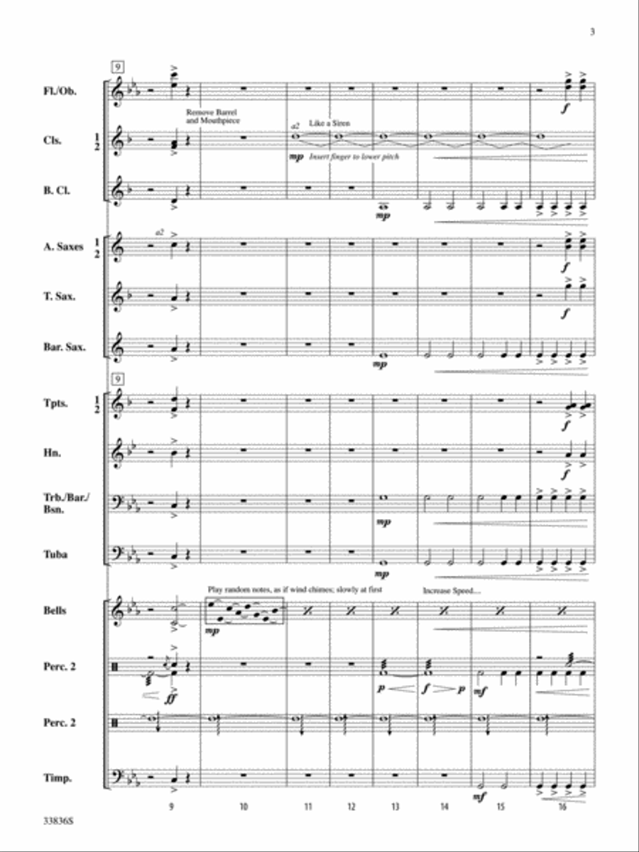 Tornado! Concert Band scores gallery preview page 3