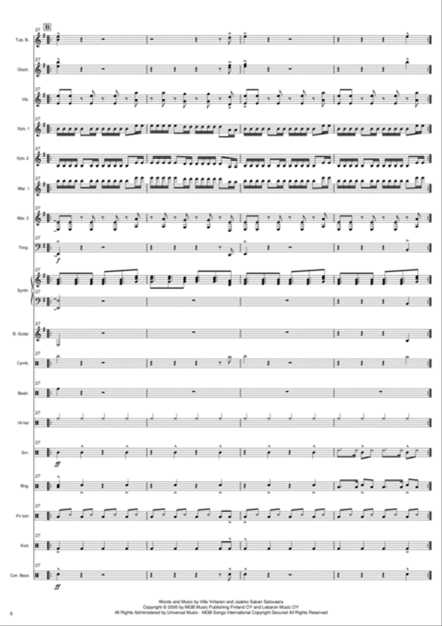 Sandstorm Percussion Ensemble scores gallery preview page 6