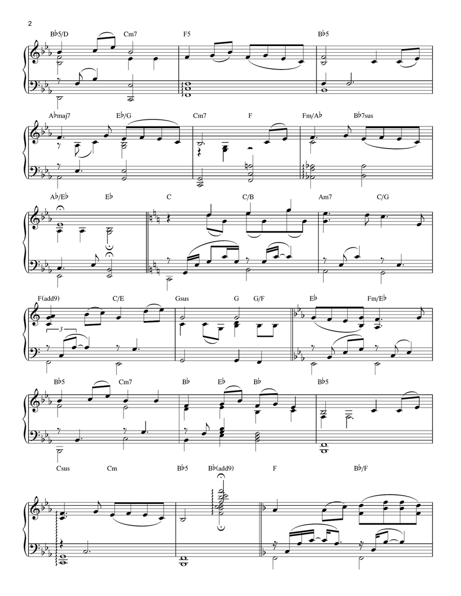 Romance Piano Solo scores gallery preview page 2