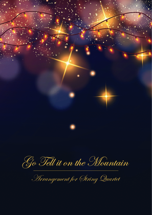 Book cover for Go Tell it on the Mountain (String quartet)