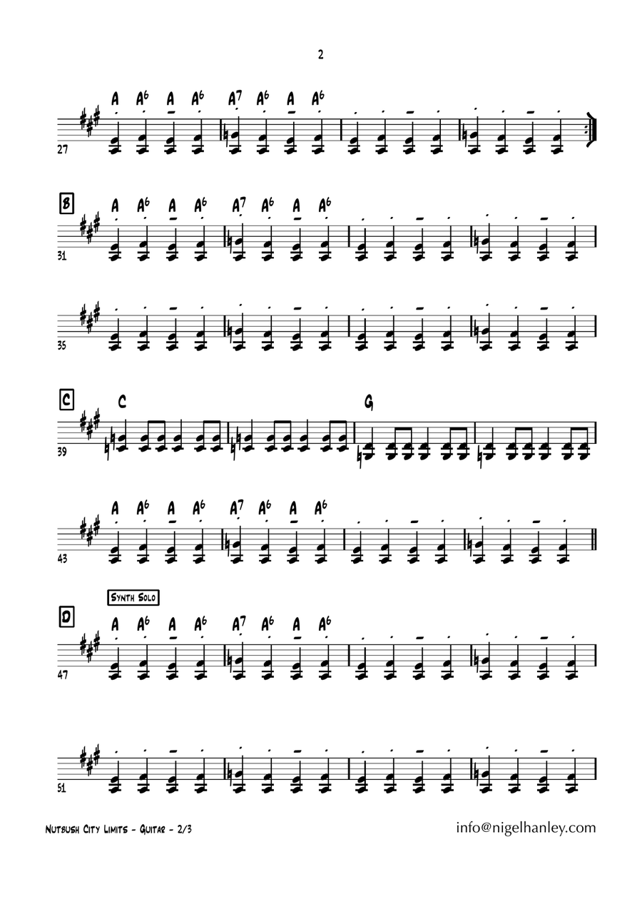 Nutbush City Limits Jazz Ensemble scores gallery preview page 6
