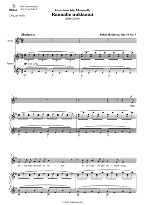 Rannalle nukkunut, Op. 19 No. 3 (E minor)