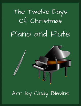 Book cover for The Twelve Days of Christmas, for Piano and Flute
