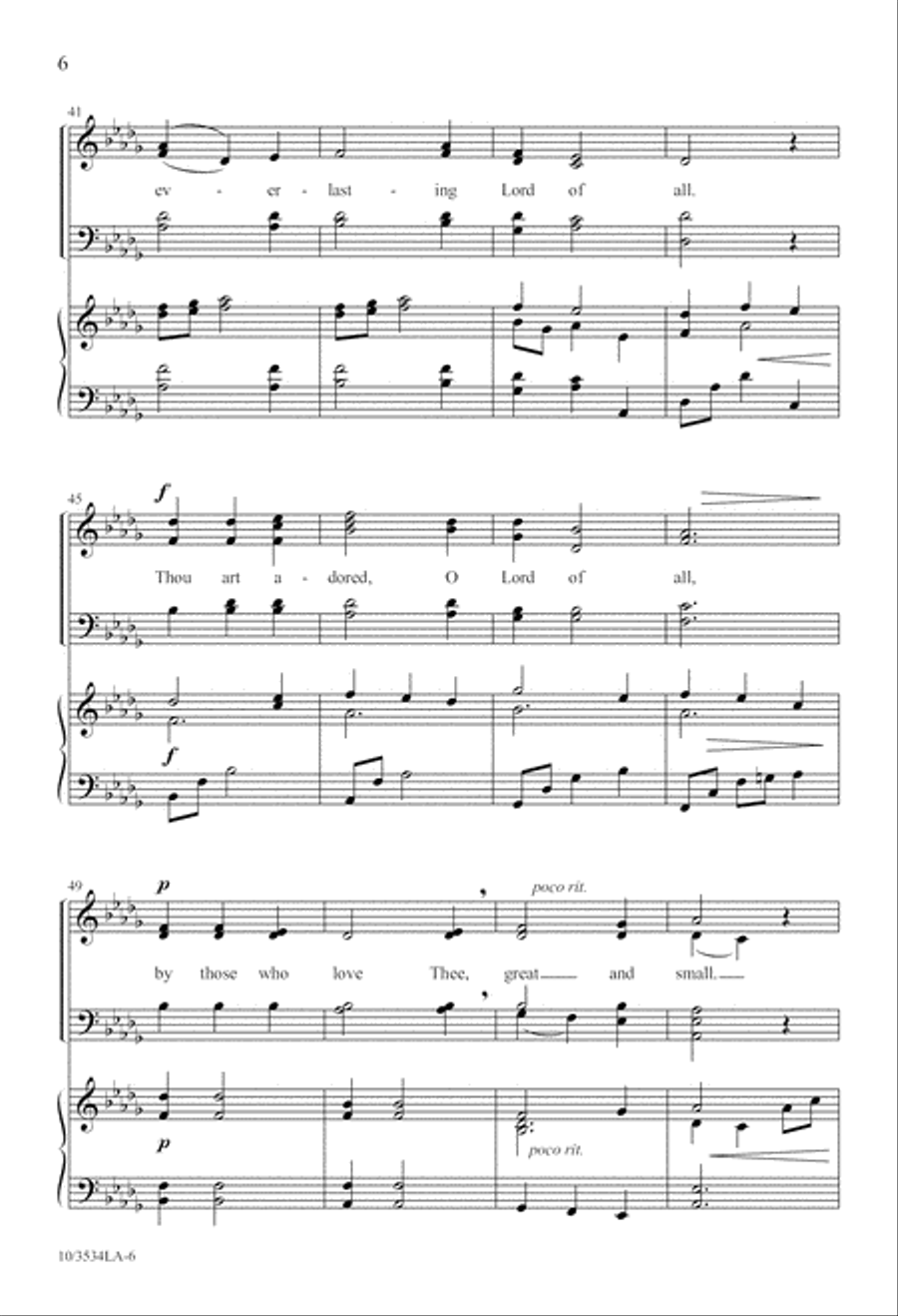 Thy Glory Shines 4-Part scores gallery preview page 6