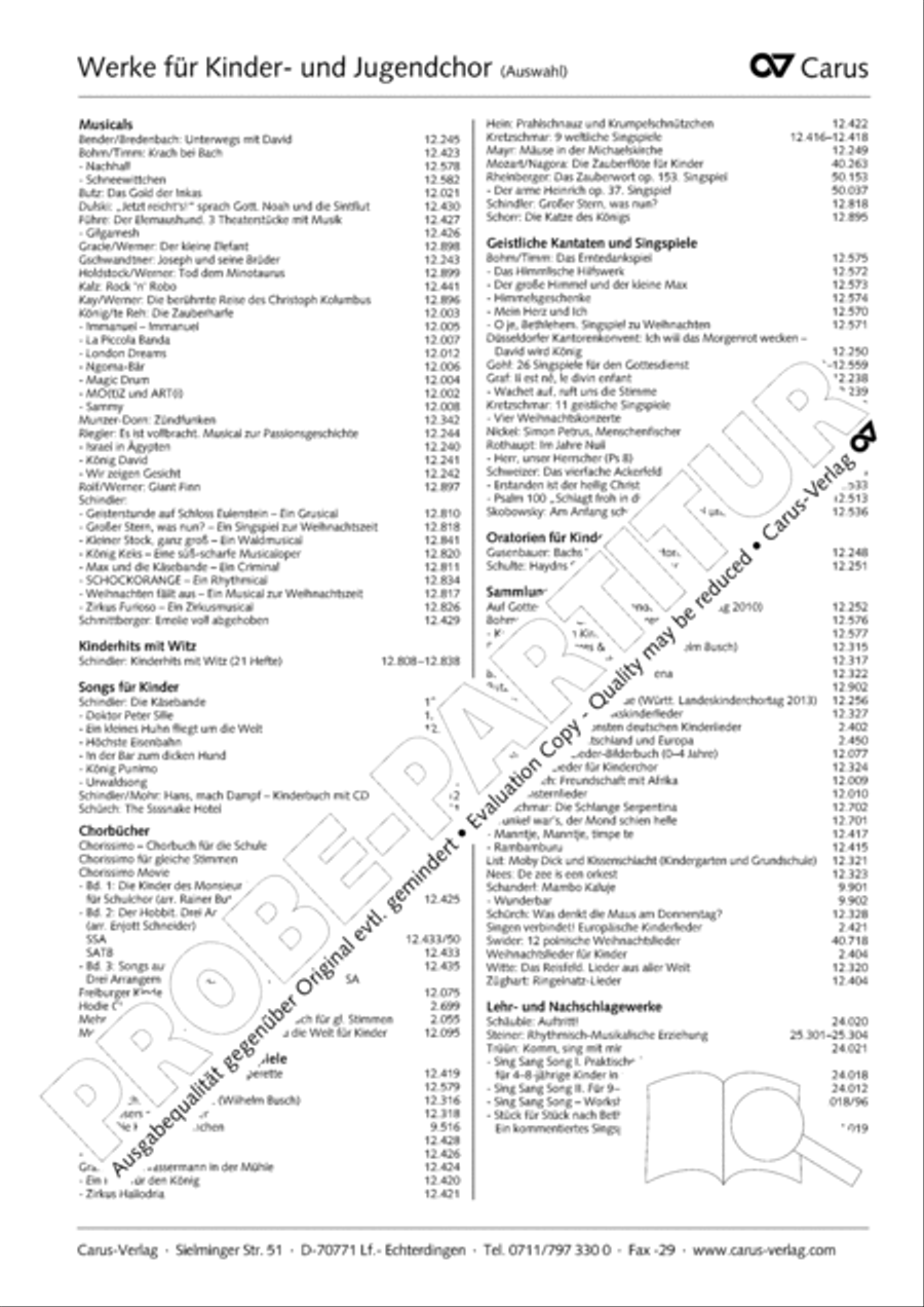 Die Freude dieser Zeit Children's Choir scores gallery preview page 29