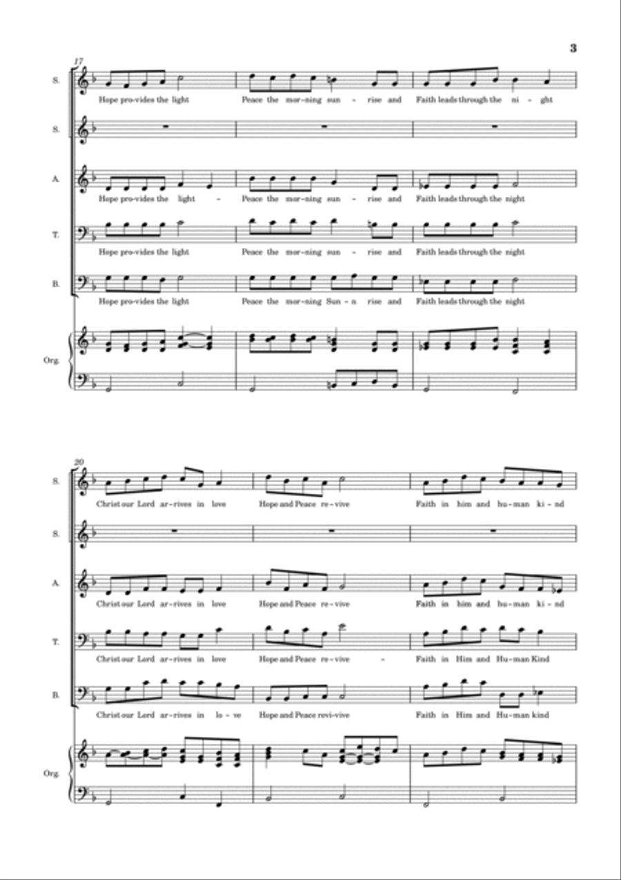 Have You Seen In the Manger? 4-Part scores gallery preview page 3