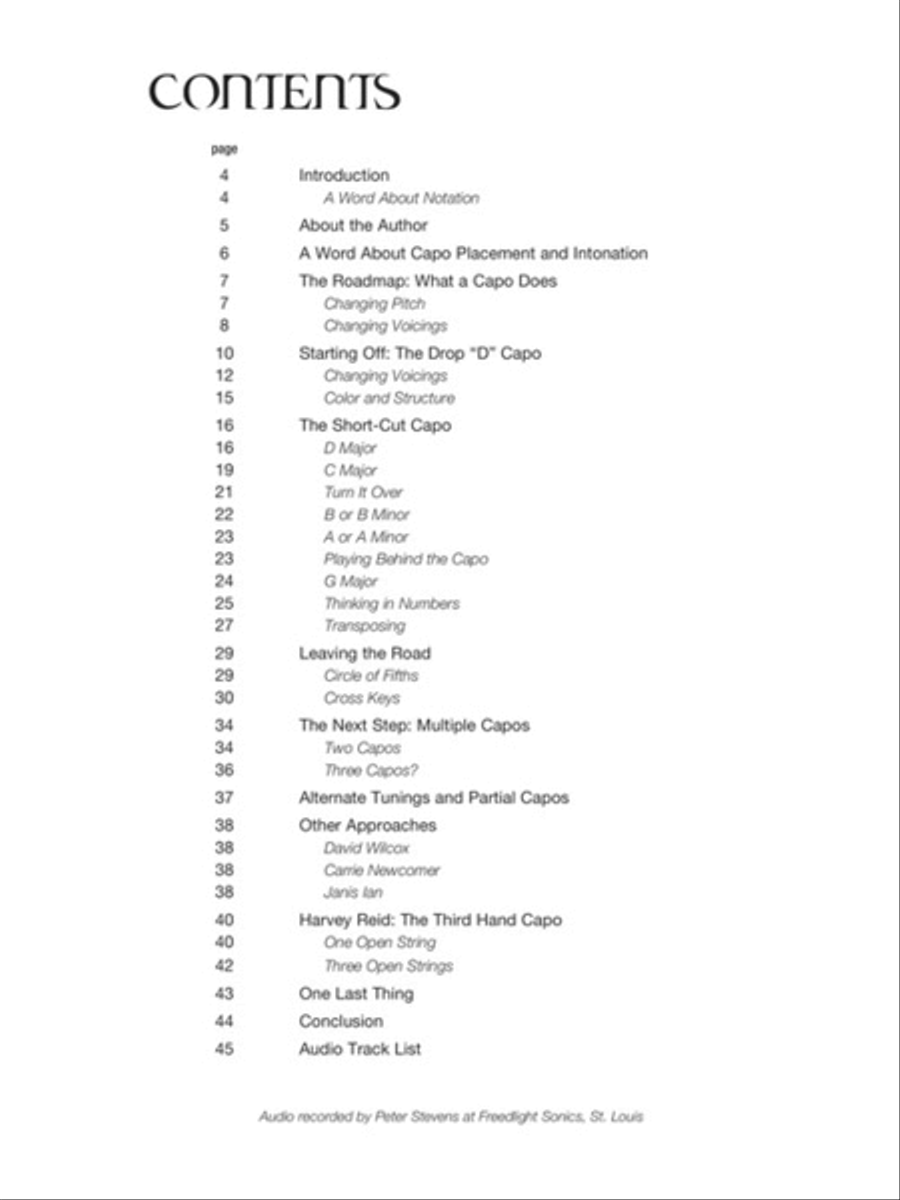 The Partial Capo Guitar Tablature scores gallery preview page 2