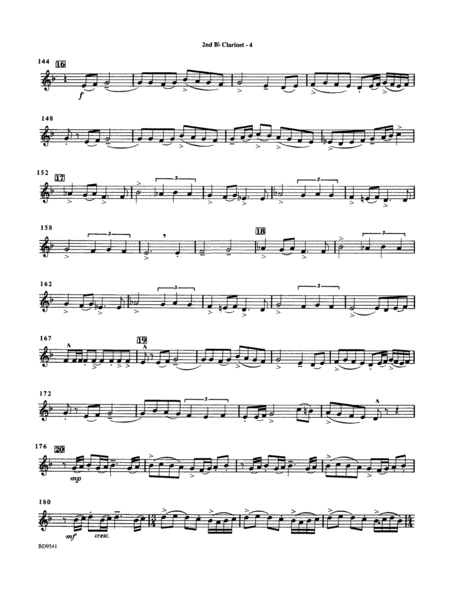 Alvamar Overture: 2nd B-flat Clarinet