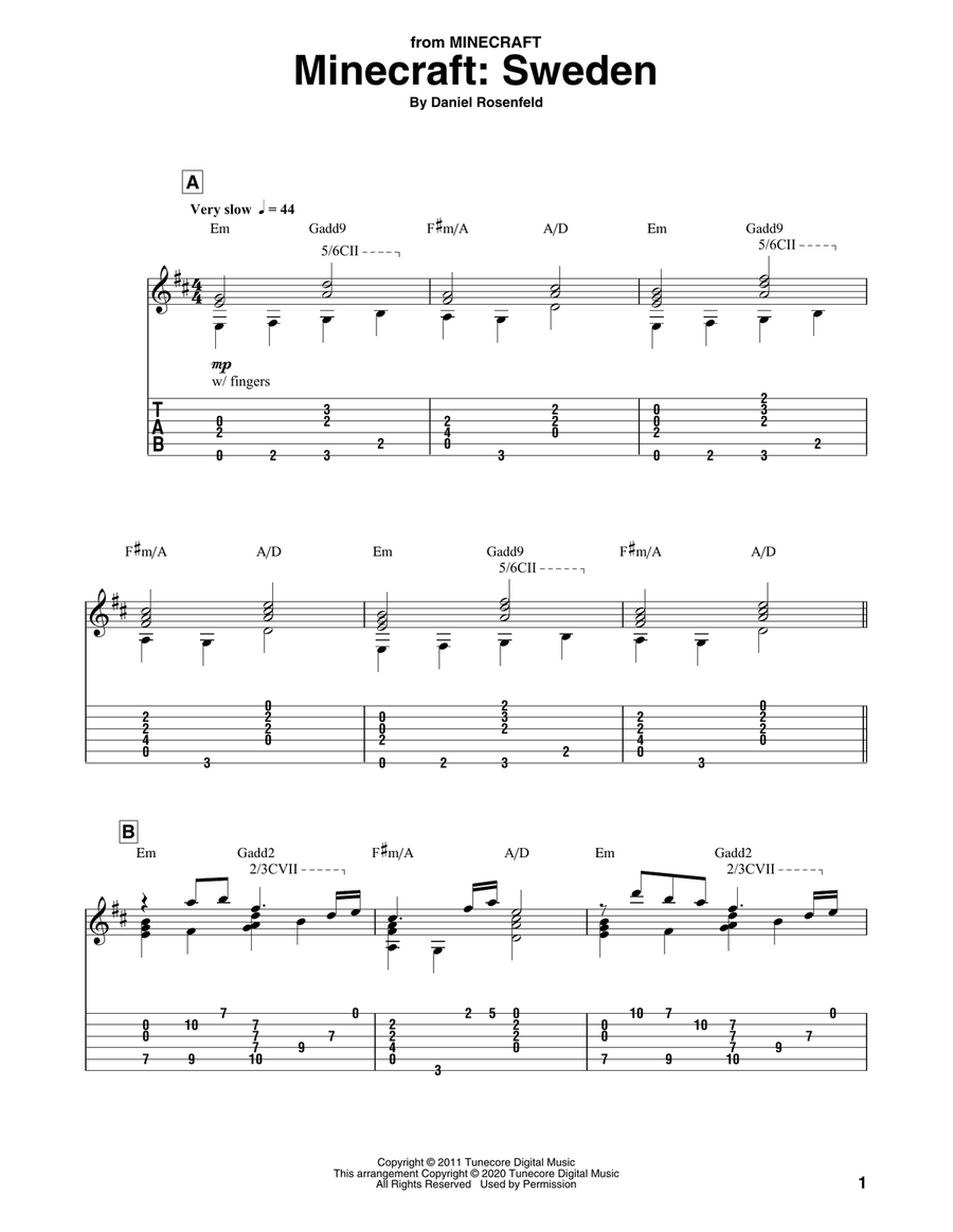Sweden ukulele tab discount