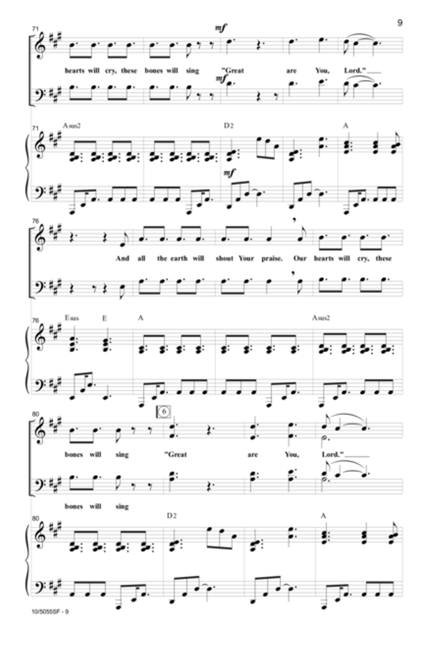 Great Are You Lord 4-Part scores gallery preview page 8