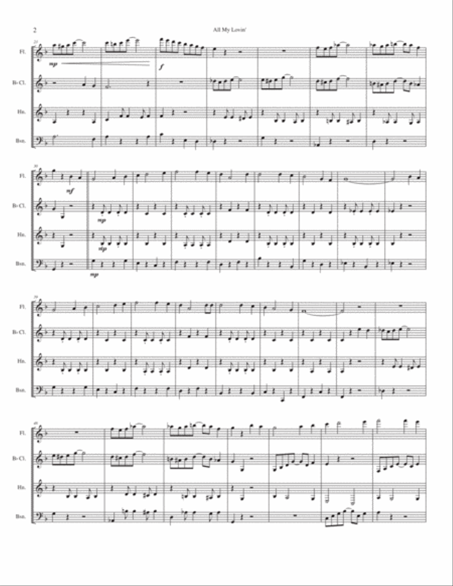All My Loving Small Ensemble scores gallery preview page 2
