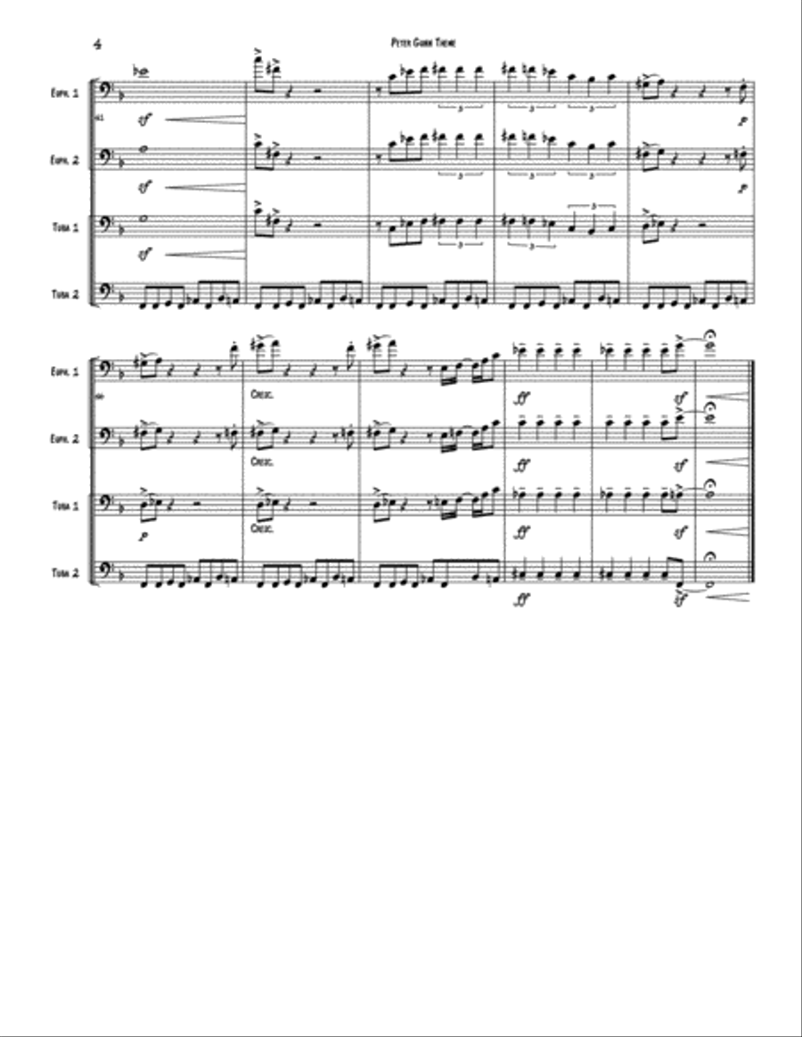 Peter Gunn Brass Ensemble scores gallery preview page 4