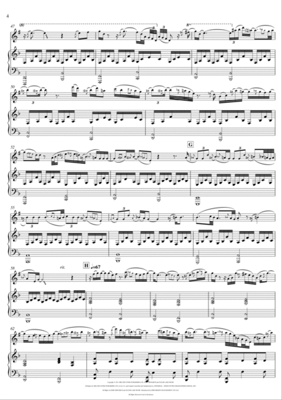 Someone Like You Tenor Saxophone scores gallery preview page 4