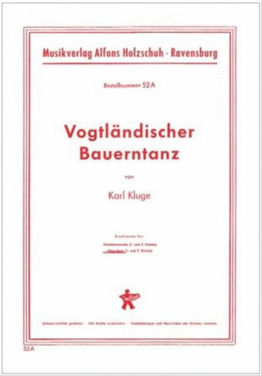 Vogtländischer Bauerntanz Accordion scores gallery preview page 1