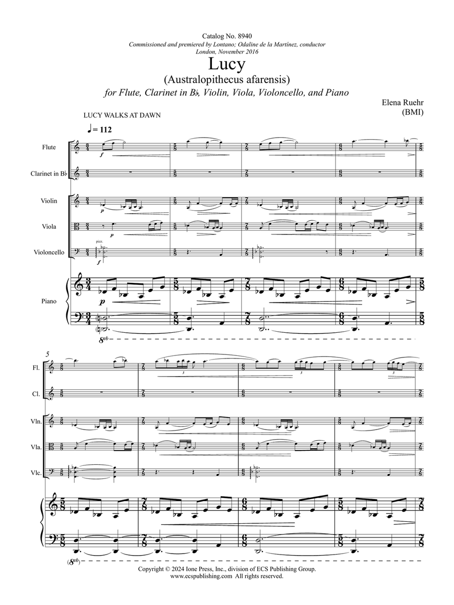 Lucy B-Flat Clarinet scores gallery preview page 5