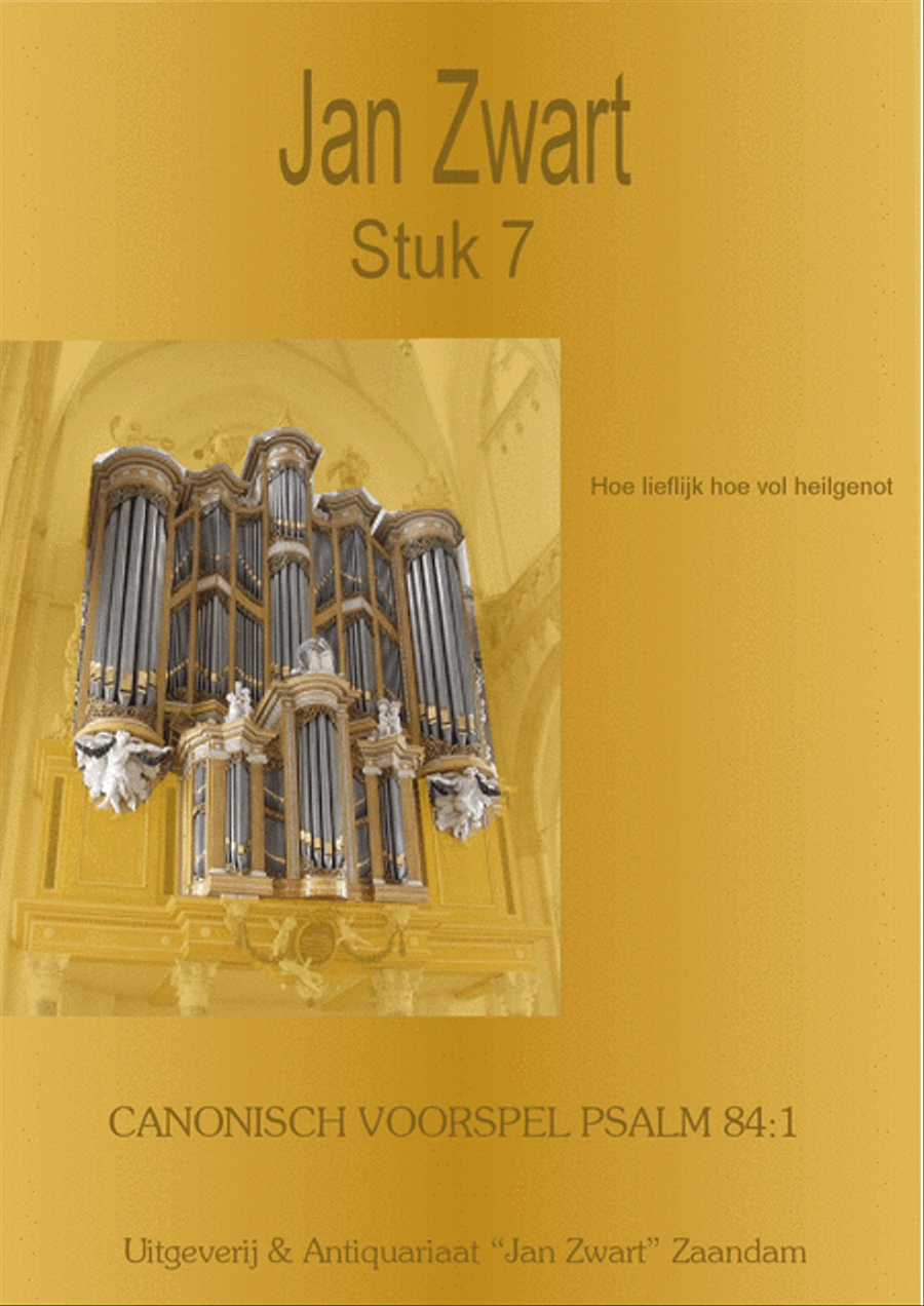 Stuk 07 Canonisch Voorspel Psalm 84/1 Organ scores gallery preview page 1