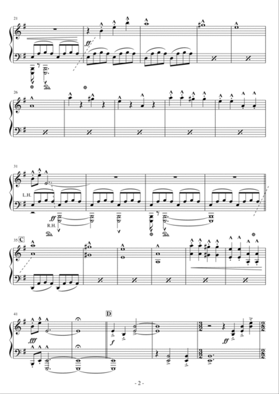Amazing Spider-man 2, The Opening Easy Piano scores gallery preview page 2