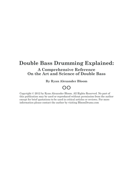 Double Bass Drumming Explained Part 1: The Reference