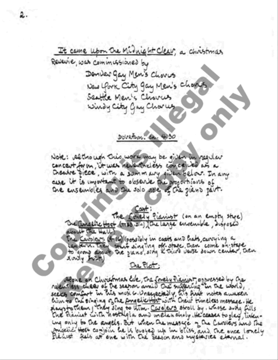 The Midnight Clear TTBB scores gallery preview page 22