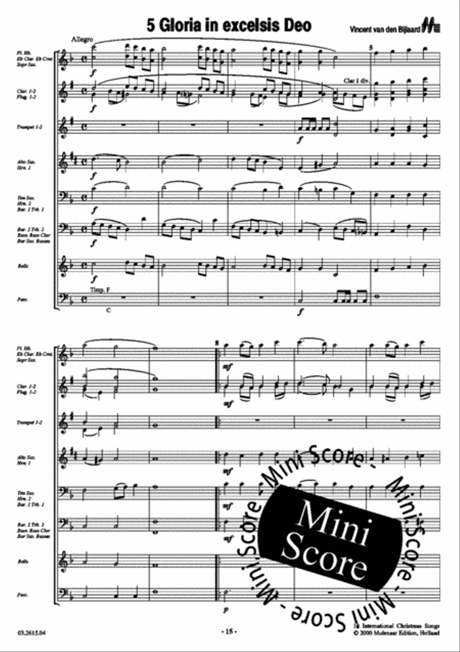 10 International Christmas Songs Fanfare Band scores gallery preview page 17