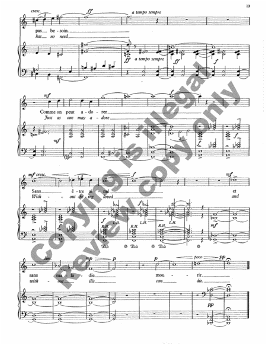 French Songs High Voice scores gallery preview page 8