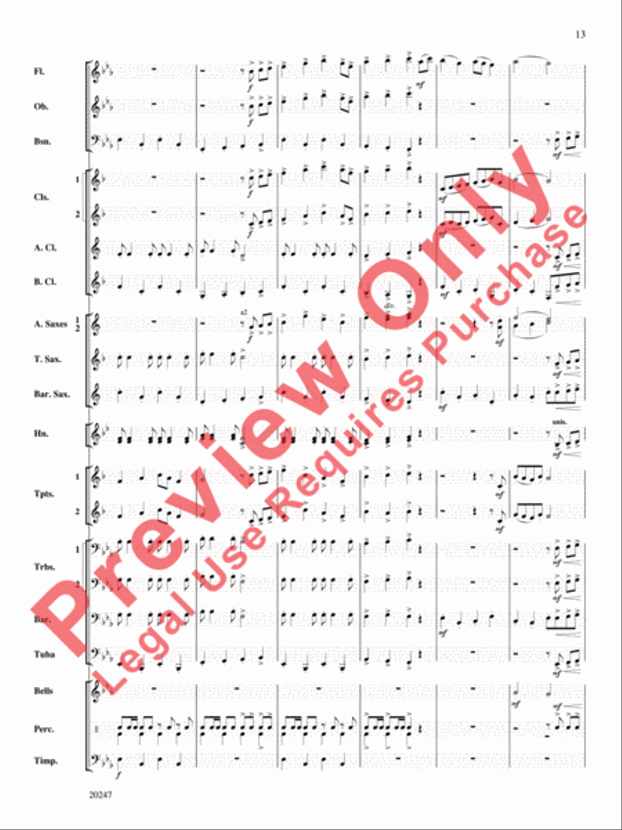 Prairie Schooner Prairie Schooner Concert Band scores gallery preview page 14