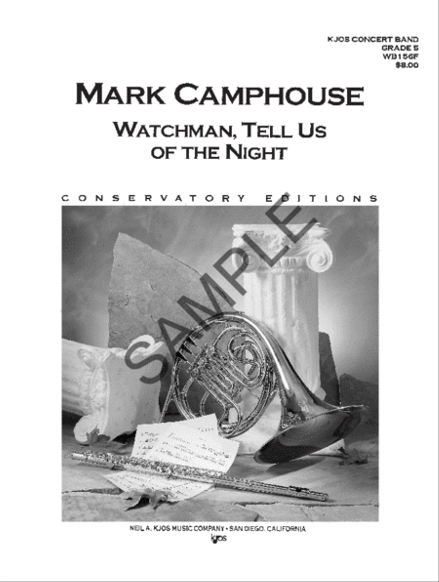 Watchman, Tell Of The Night - Score Concert Band scores gallery preview page 2