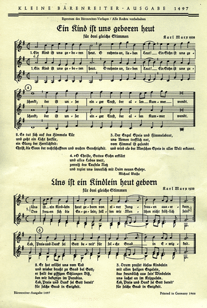 Drei Weihnachtslieder for Female Choir