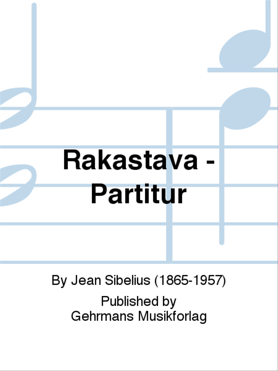 Rakastava - Partitur