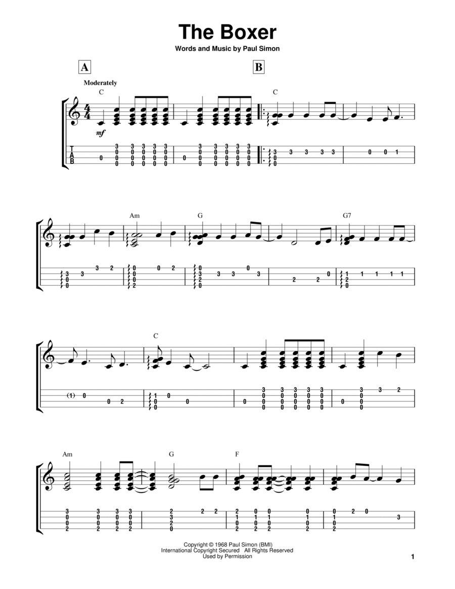 The Boxer Ukulele scores gallery preview page 1