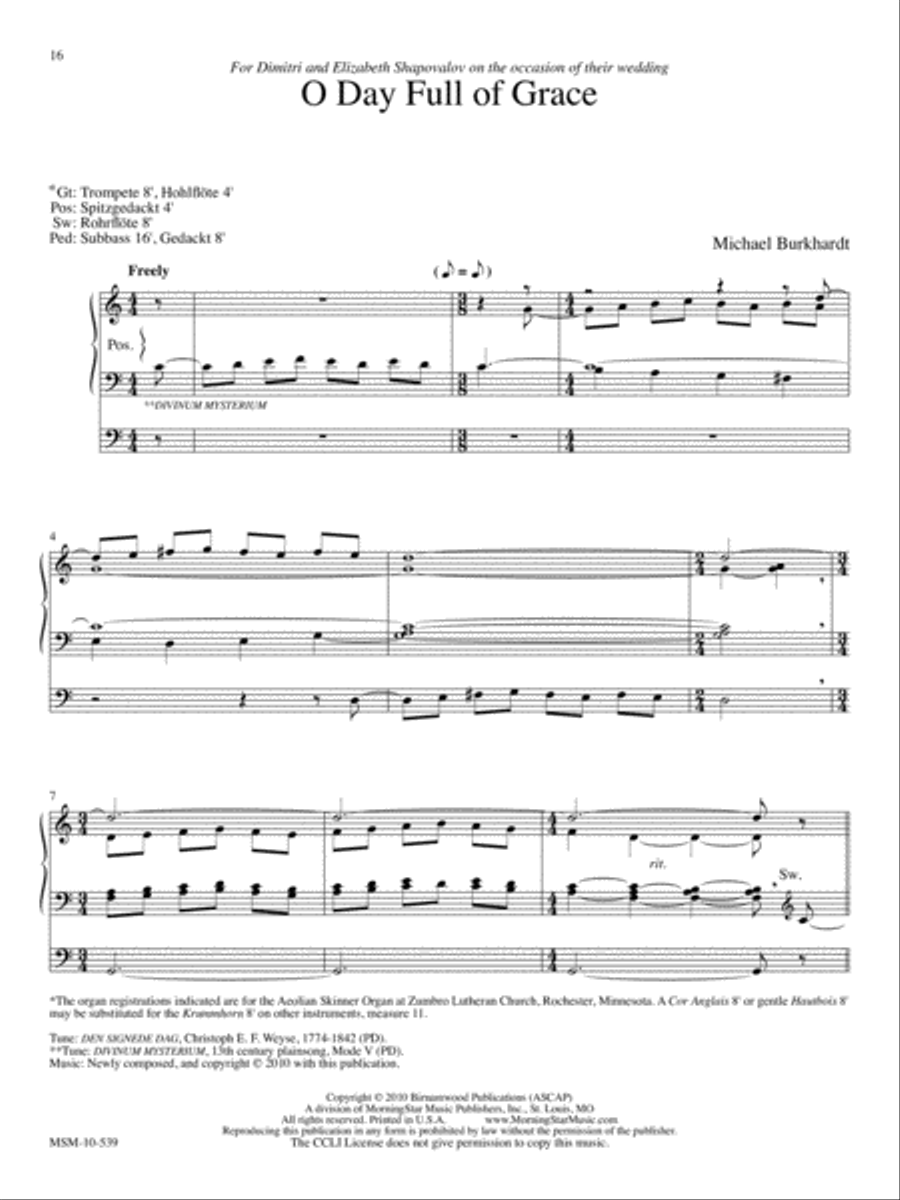 Six General Hymn Improvisations, Set 3 Organ scores gallery preview page 7