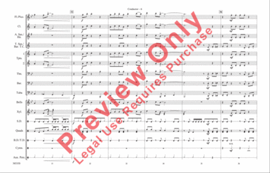 Prologue / Little Shop of Horrors Marching Band scores gallery preview page 7