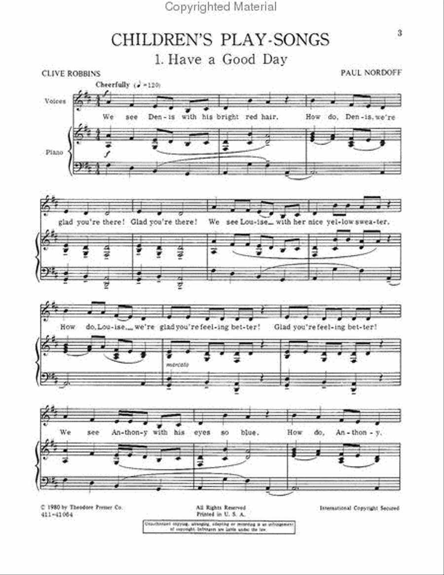 The Fourth Book Of Children's Play-Songs Chamber Music scores gallery preview page 2