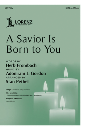 Book cover for A Savior Is Born to You