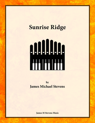 Book cover for Sunrise Ridge - Organ Solo