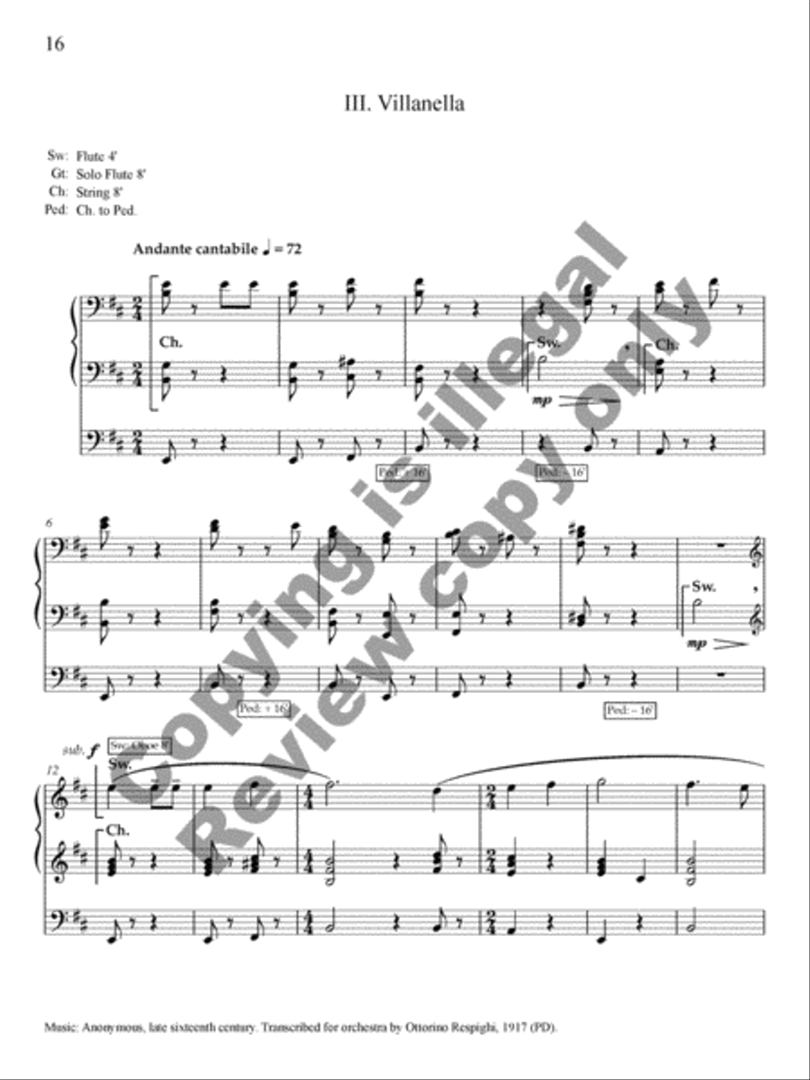 Ancient Airs and Dances, Suite No. 1 Organ Solo scores gallery preview page 37