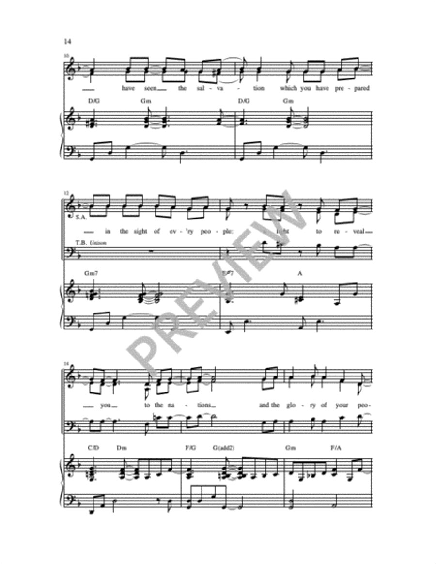Three Canticles in Gospel Style 4-Part scores gallery preview page 10
