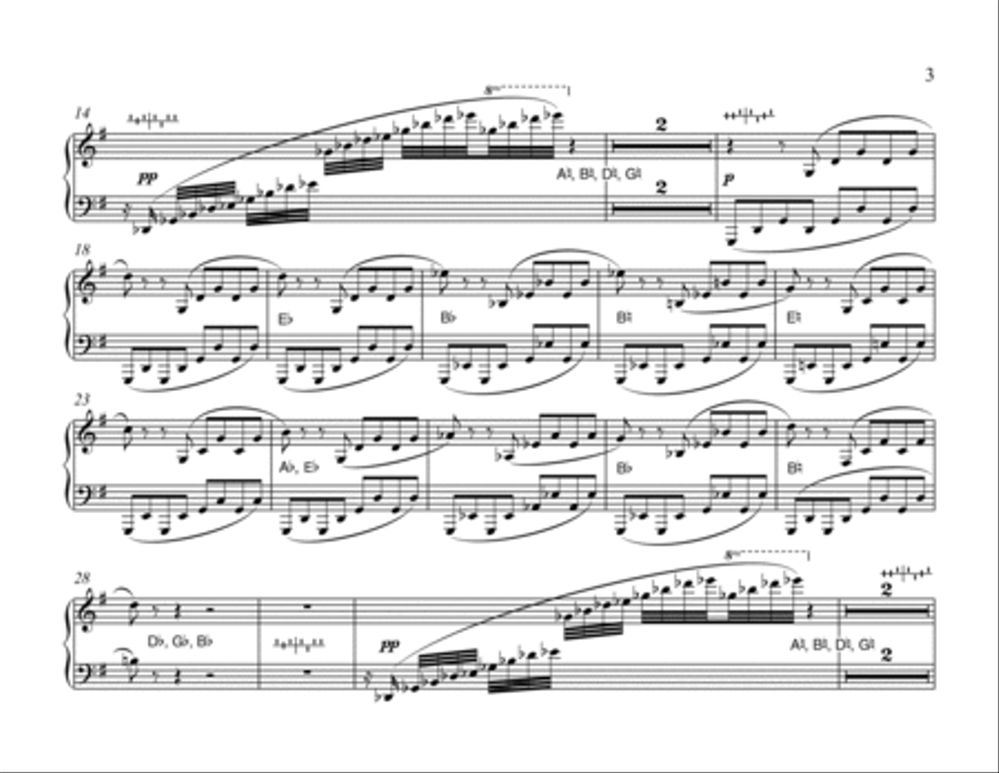 Choral Hymns from the Rig-Veda, Group 3 (Downloadable Harp Part) Choir scores gallery preview page 3