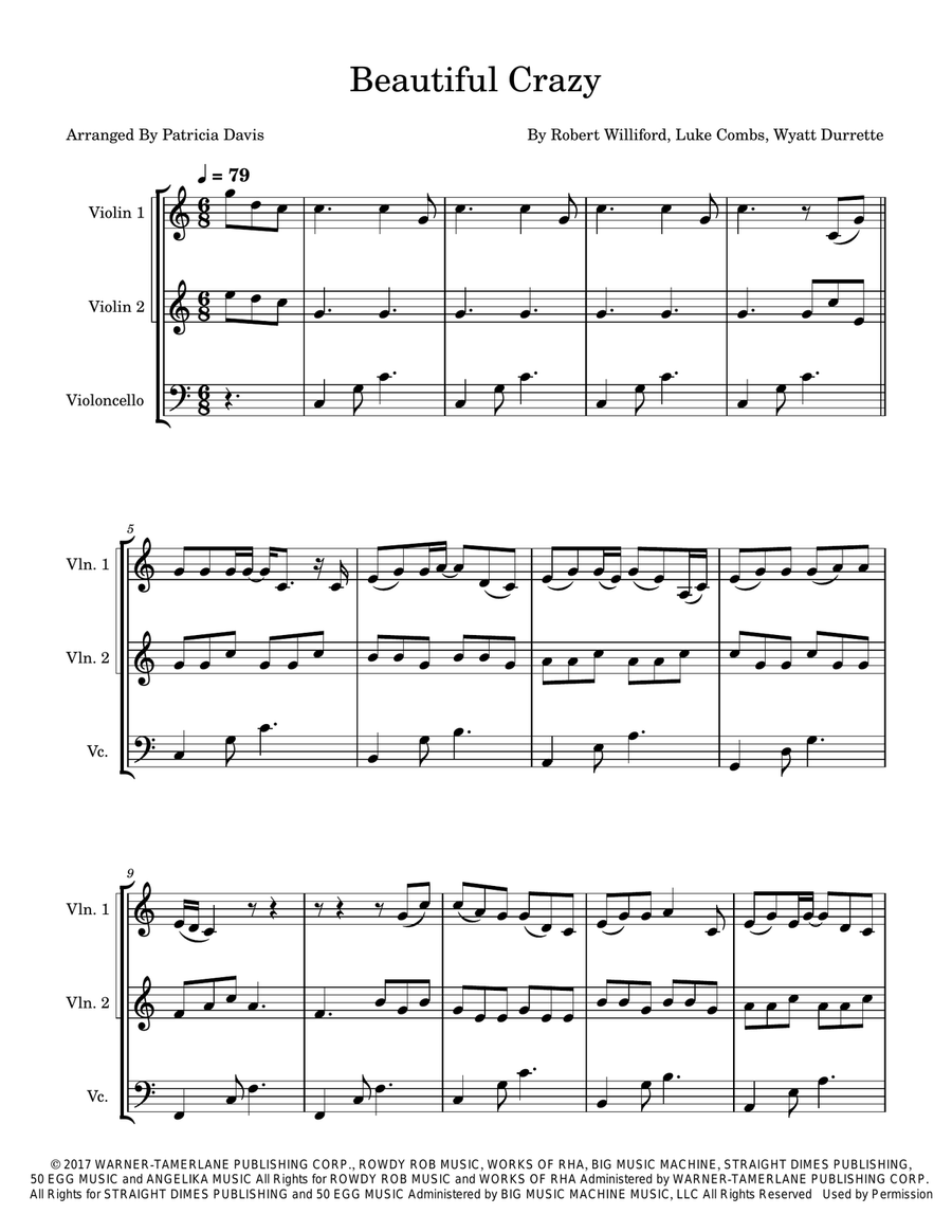 Beautiful Crazy String Trio scores gallery preview page 2