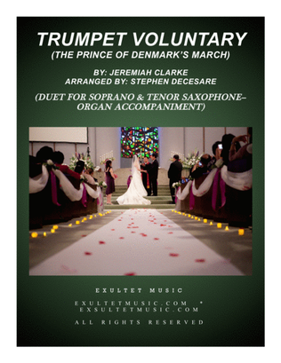 Book cover for Trumpet Voluntary (Duet for Soprano and Tenor Saxophone - Organ Accompaniment)