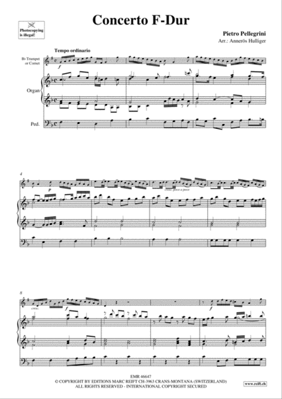 Concerto F-Dur Concerto F-Dur Cornet scores gallery preview page 4