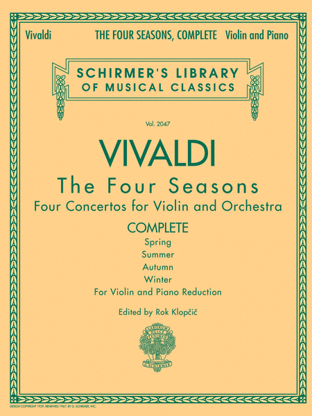 Antonio Vivaldi - The Four Seasons, Complete (Violin)