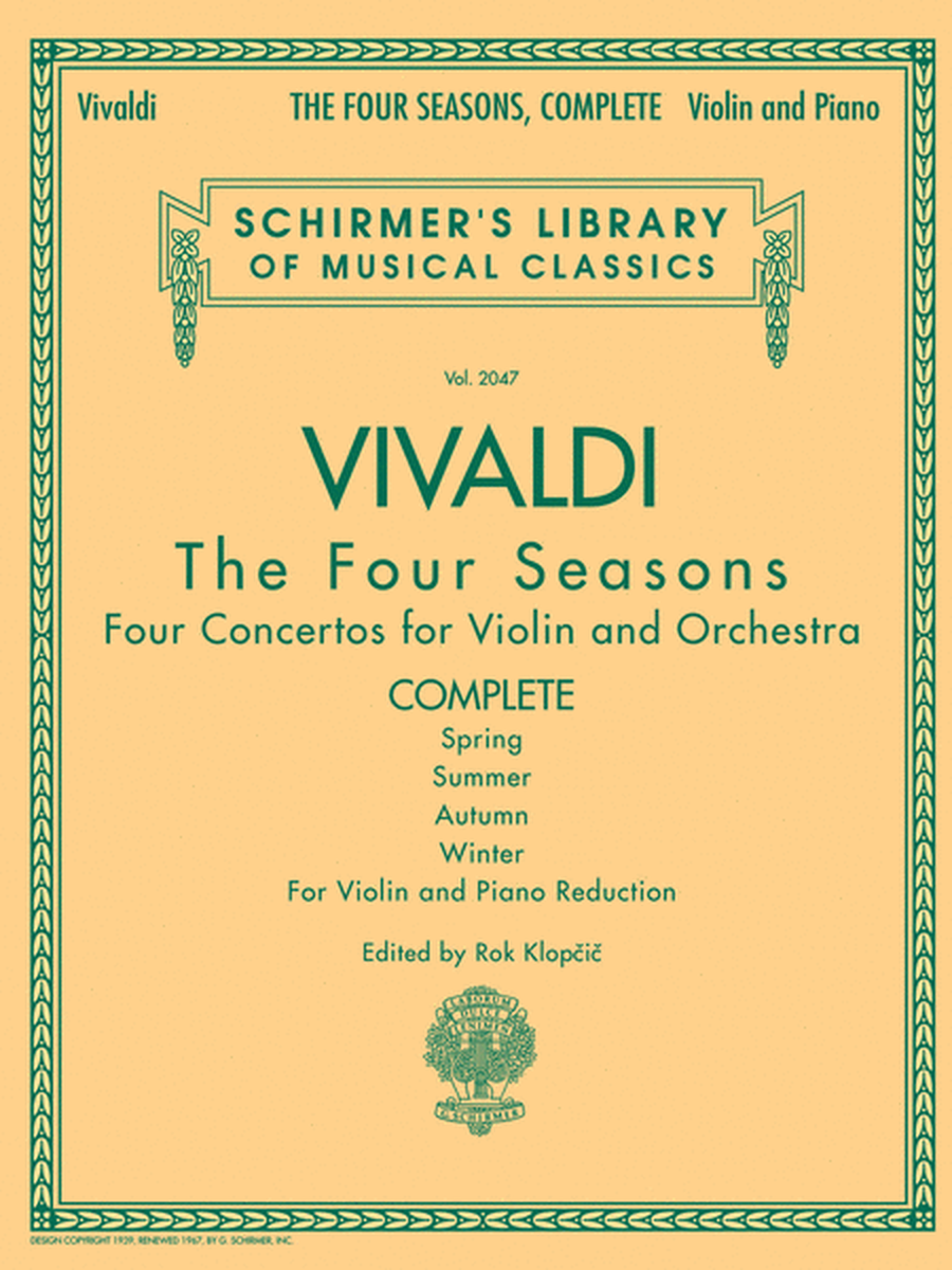 Antonio Vivaldi – The Four Seasons, Complete