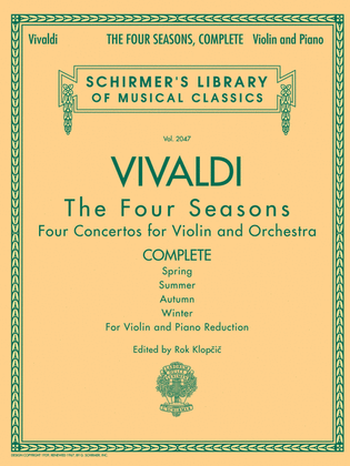 Book cover for Antonio Vivaldi – The Four Seasons, Complete
